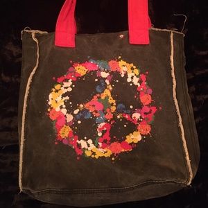 Peace Sign Tote Bag